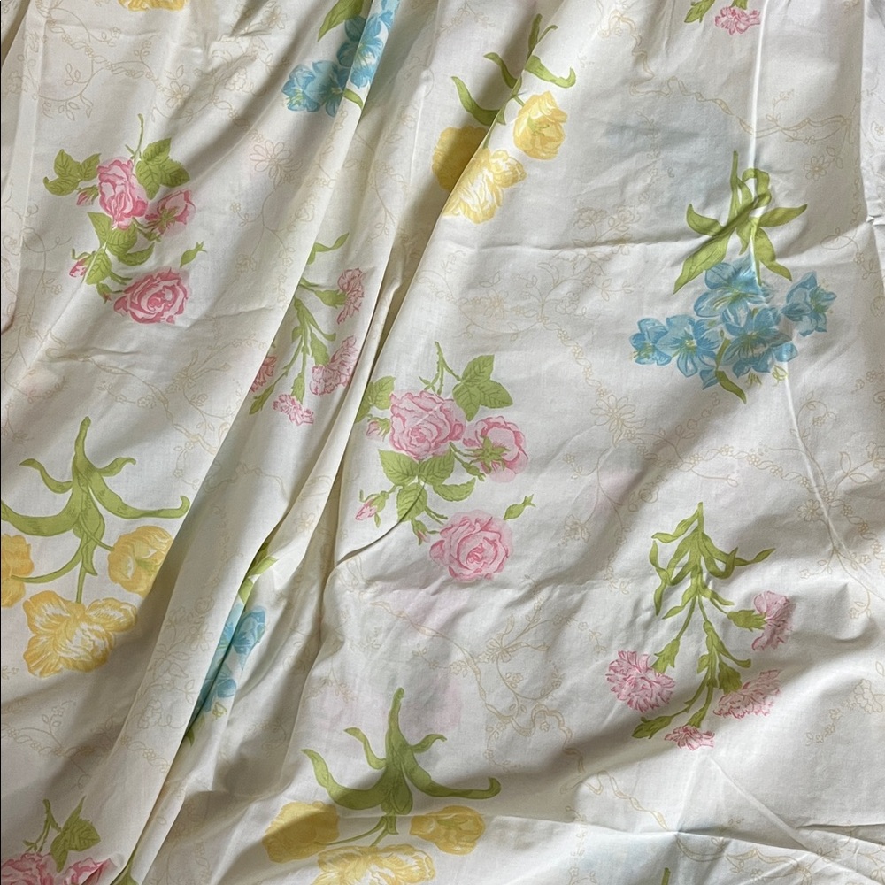 Vintage Floral Contry Cottage Wamsutta Supercale Plus sheet set twin - Picture 12 of 16